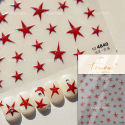 2025 God of Wealth Goldfish Koi Fish Lucky Cat Yuanbao Red Element Adhesive Nail Art Stickers Festival Atmosphere Manicure Decal (Online Order Only)