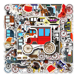 50Pcs Cartoon Waterproof Vinyl Stickers for Skateboard Snowboard (ONLINE ORDER ONLY)