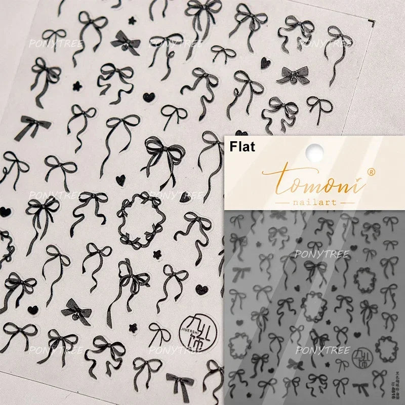 Metal Effect Rose Flower Pattern Totem Photo Frame Self Adhesive Nail Art Sticker Romantic Chic Wreath Rhinestone Manicure Decal (Online Order Only)