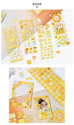 4pcs/set Sweet Cool Bear Call Series Scrapbooking Sticker Korean ins Hand Account Idol Card DIY Deco Material Sticker Stationery (ONLINE ORDER ONLY)