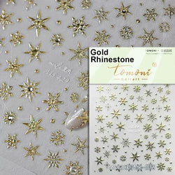 Black White Christmas Tree Snowflake Bowknot Snowman Socks Star Santa Hat Deer Rhinestone Winter Nail Art Sticker Manicure Decal (Online Order Only)