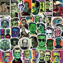 Frankenstein Monster Vinyl Stickers Waterproof for Laptop Skateboard Teens Kids Adults (Online Order Only)
