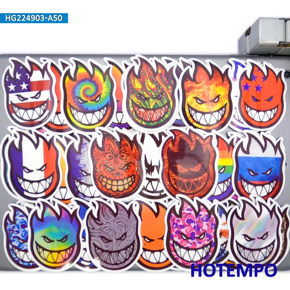 20/30/50Pieces Funny Spitfire Decals Street Graffiti Retro Stickers for Laptop Phone Motorcycle Car BMX Bike Skateboard Sticker (Online Order Only)
