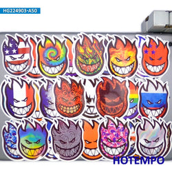 20/30/50Pieces Funny Spitfire Decals Street Graffiti Retro Stickers for Laptop Phone Motorcycle Car BMX Bike Skateboard Sticker (Online Order Only)