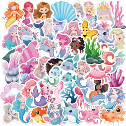 10/30/50PCS Cute Starry Sky Cat and Sealife Sticker Packs (ONLINE ORDER ONLY)