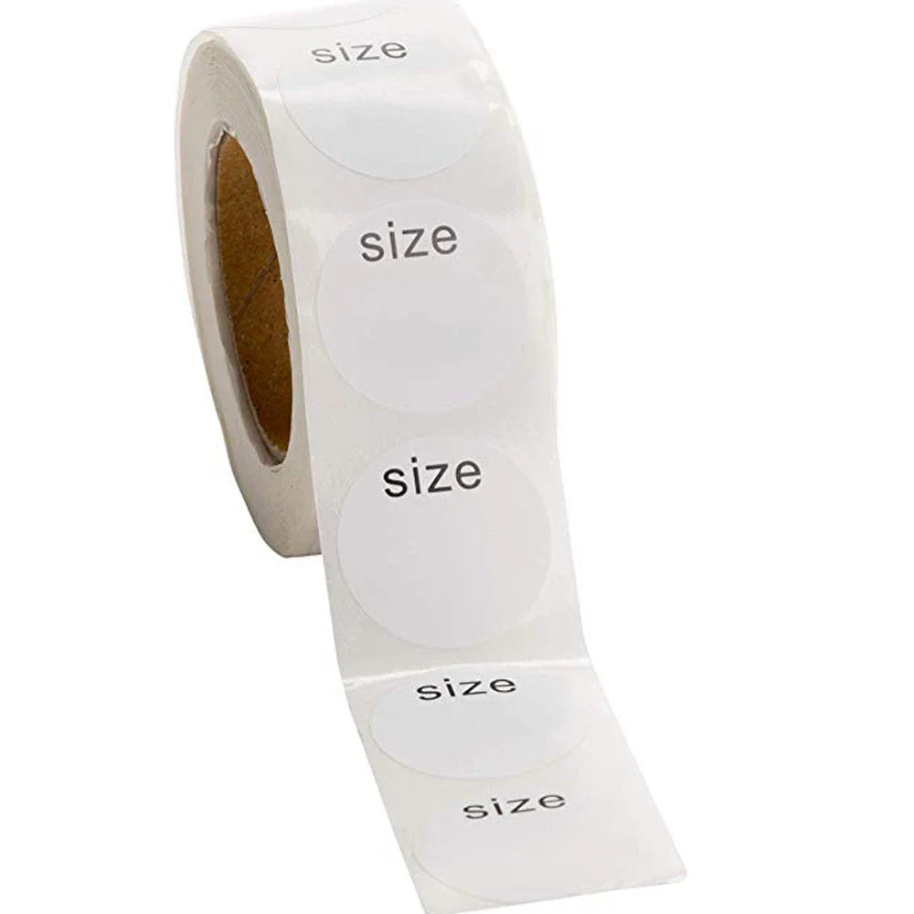 500pcs/roll Self Adhesive Sticky White Label Writable Size Stickers Blank Note Label Wholesale Low Price Dimension: 2.5cm (Online Order Only)