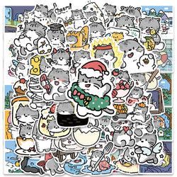 60PCS Cute Duck Cartoon Stickers Waterproof for Bike Luggage Guitar Skateboard Car Gifts (ONLINE ORDER ONLY)