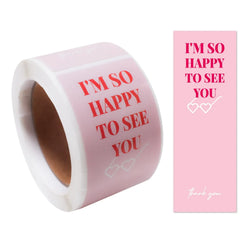 100pcs/Roll 3*9cm Thank You For Your Purchase Stickers For Small Business Gift Package Personalized Labels (Online Order Only)