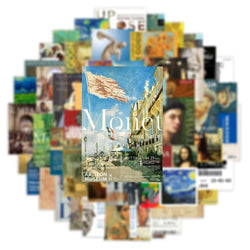10/50Pcs Oil Painting Style Art Pattern Artist Van Gogh Stickers for Laptop Phone Guitar Suitcase Notebooks Motorcycle Sticker (Online Order Only)