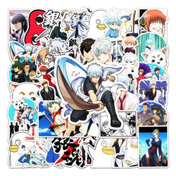 Gintama Anime Stickers Pack for Laptop, Phone, Car, Scooter, Water Bottle, Suitcase, Stationery, Refrigerator (ONLINE ORDER ONLY)