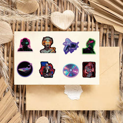 50PCS Cool Punk Art Stickers Aesthetic Laptop Phone Sticker DIY Motorcycle Luggage Car Skateboard Toy (ONLINE ORDER ONLY)