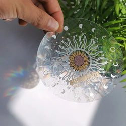 Suncatcher Glass Window Stickers Rainbow DIY Wall Decoration Pvc Anticollision Adhesive Childrens Gift (Online Order Only)