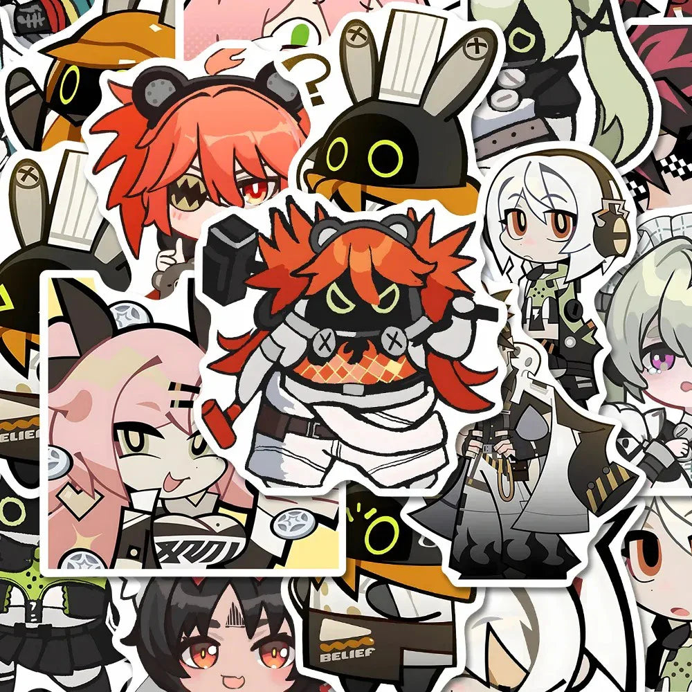 Zenless Zone Zero Anime Game Stickers - 10/30/54pcs Decals for Laptop, Phone, Suitcase, Scrapbook (Online Order Only)