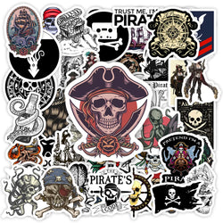 Cool Fantasy Pirate Sticker DIY Toy Gift Decorative Decal for Phone Luggage Laptop Helmets Skateboards Waterproof (ONLINE ORDER ONLY)