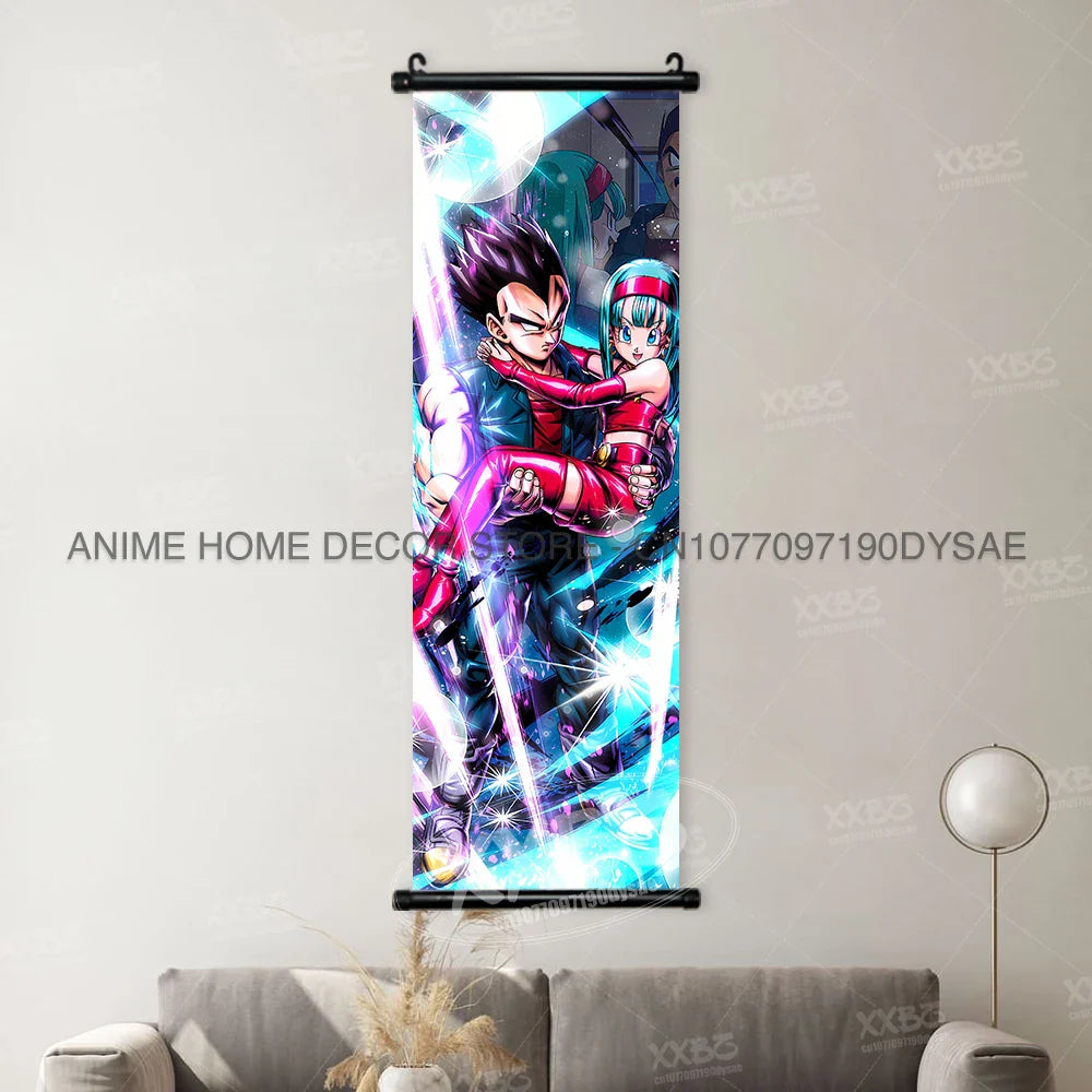 Dragon Ball Posters: Goku & Vegeta Anime Wall Scrolls (ONLINE ORDER ONLY)