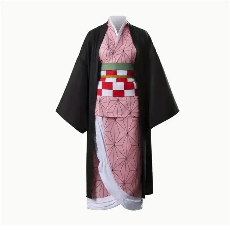 Nezuko Kamado Cosplay Costume: Adult Demon Slayer Kimono Set (ONLINE ORDER ONLY)