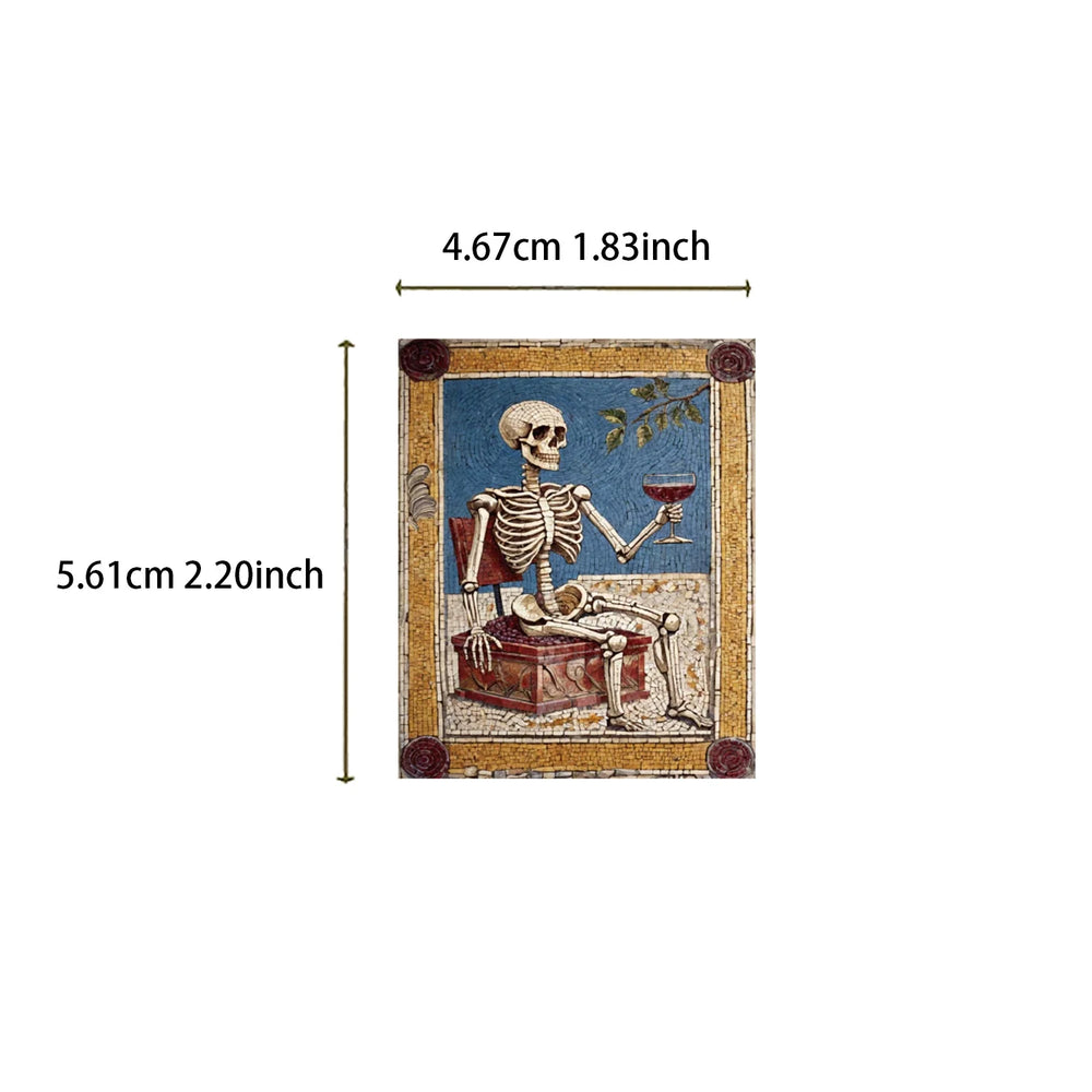 62pcs Ancient Greek Mosaic Canvas Stickers Funny Horrible Graffiti Decals Laptop Luggage Skateboard Motorcycle Scrapbook (ONLINE ORDER ONLY)