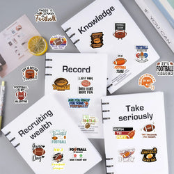 50pcs Football Art Stickers Decals For Mobile Phone Case Luggage Skateboard DIY Decorative Waterproof Sticker (ONLINE ORDER ONLY)