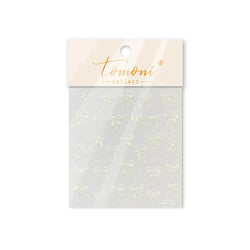 Delicate Jelly chic Bowknot Silk Ribbon Knot Star Shiny Dreamy Self Adhesive Nail Art Decorations Sticker Dressy Manicure Decals (ONLINE ORDER ONLY)