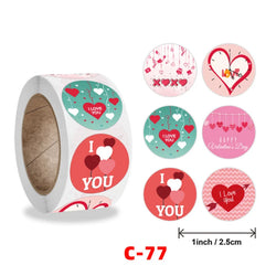Valentine's Day I Love You Stickers - 100-500 Pcs Romantic Wedding Engagement Sealing Labels (ONLINE ORDER ONLY)