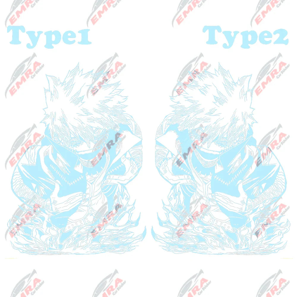 1PCS Large Anime Sticker For Car Hoor Hood External Accessories Die Cutting Waterproof Suntan Prevention Vinyl Decals (ONLINE ORDER ONLY)