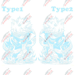 1PCS Large Anime Sticker For Car Hoor Hood External Accessories Die Cutting Waterproof Suntan Prevention Vinyl Decals (ONLINE ORDER ONLY)