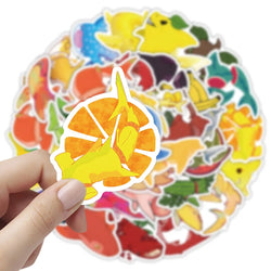 10/30/54PCS Fruit Graffiti Stickers Funny Shark Cartoon Decals Kids Toys Luggage Laptop Phone Guitar Car Decoration Food Sticker (ONLINE ORDER ONLY)