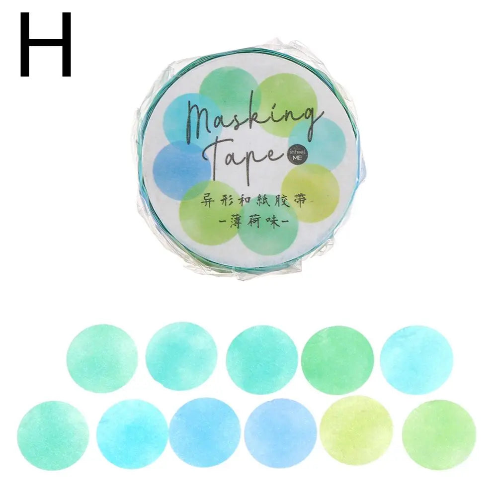 100PCs/Roll Masking Washi Tape Mushroom Butterfly Flower Adhesive Tape Stationery Decoration DIY Scrapbooking Sticker Label (ONLINE ORDER ONLY)
