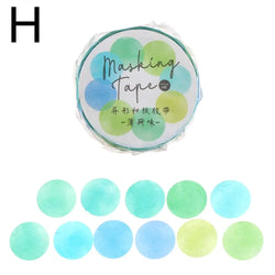 100PCs/Roll Masking Washi Tape Mushroom Butterfly Flower Adhesive Tape Stationery Decoration DIY Scrapbooking Sticker Label (ONLINE ORDER ONLY)