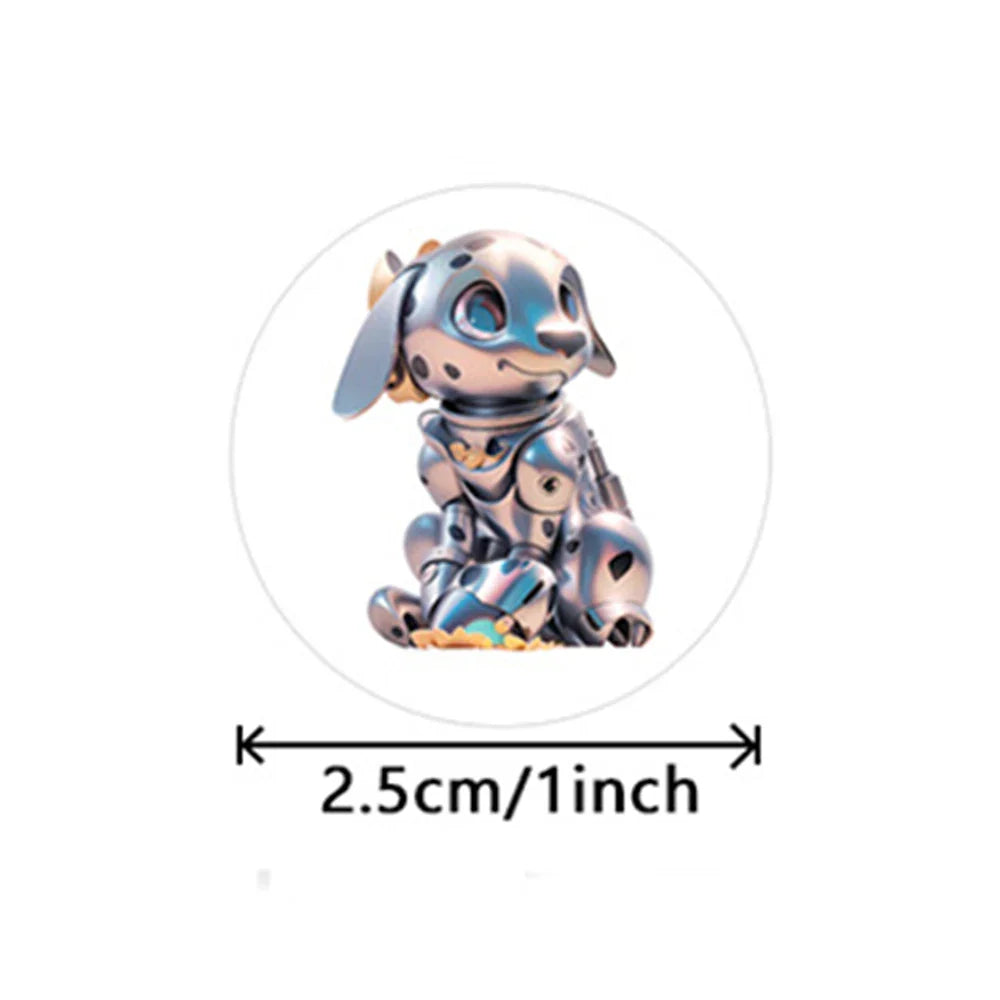 100-500pcs 1inch Cute Cartoon Stickers Reward Sticker for Kids Gift Wrapping Decor Envelope Sealing Labels Stationery Stickers (Online Order Only)