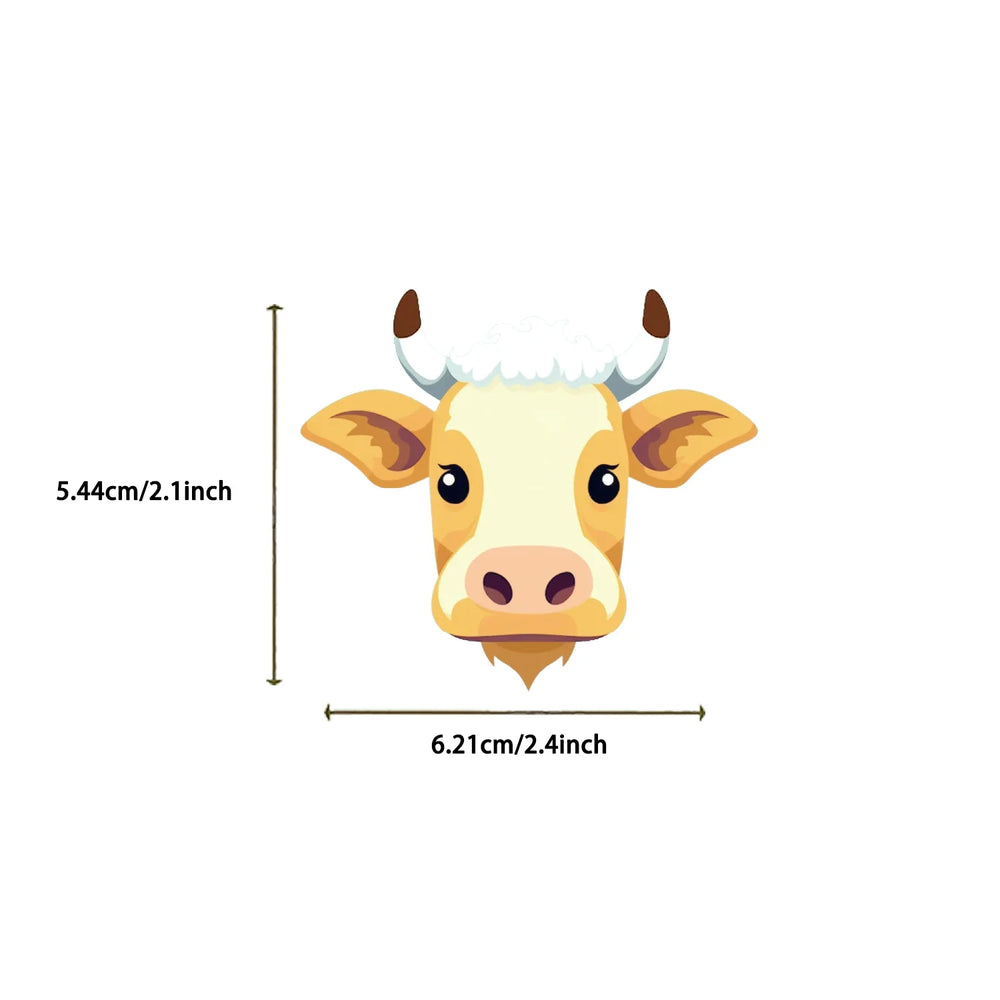 50PCS Cute Cow PVC Sticker Aesthetic DIY Children's Decoration Scrapbooking Korean Stationery School Supplies for Kids (ONLINE ORDER ONLY)