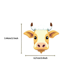 50PCS Cute Cow PVC Sticker Aesthetic DIY Children's Decoration Scrapbooking Korean Stationery School Supplies for Kids (ONLINE ORDER ONLY)