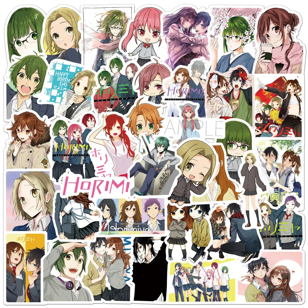 10/30/50PCS Horimiya Series Graffiti Stickers Suitable for Helmets Desktop Guitar Cup Wall Decoration DIY Sticker Pack Wholesale (Online Order Only)