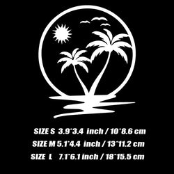 Coconut Tree Stickers,Vinyl Waterproof  Self-adhesive Decorative Car Sticker,For Cars, Trucks, Walls, Laptops, Windows, (ONLINE ORDER ONLY)