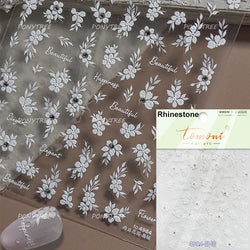 Gold Hot Stamping Flowers Leaves 3D 5D Pearl Bead Delicate Self Adhesive Nail Art Decorations Stickers Manicure Decals Wholesale (Online Order Only)