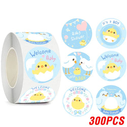 100-500pcs Cute Animal Encourage Sticker Kawaii Children Reward Stickers Creative School Supplies 2.5cm Circle Kids Toy Stickers (ONLINE ORDER ONLY)