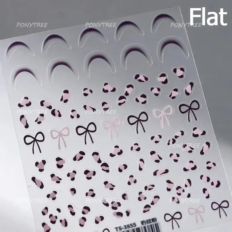 French Romantic Tassel Crescent Moon Laser Charming Gold Silver Arc Self Adhesive Nail Art Stickers Hot Stamping Manicure Decals (Online Order Only)