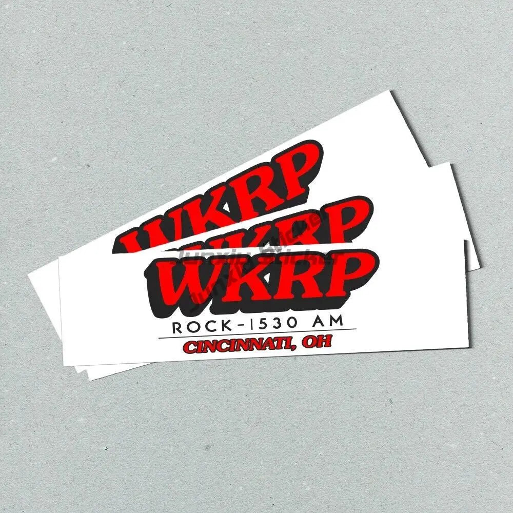 WK RP 1530 AM Cinncinati OHIO bumper sticker - Radio retro style vinyl 80s 90s Scratch Roof Sunscreen (ONLINE ORDER ONLY)