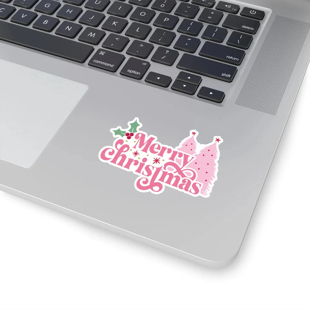 10/50Pcs New Year Merry Pink Christmas Stickers Deer Santa Claus Snowman Children Gift Decal DIY for Skateboard Luggage Suitcase (Online Order Only)