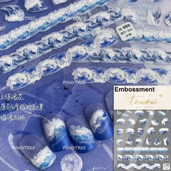 Beach Colourful Conch Dolphin Shell Starfish Jellyfish Star Summer Sea Wave Vacation Mode Water Bubble Nail Art Stickers Decals (Online Order Only)