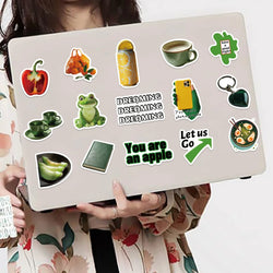 30Pcs Green Vegetables and Fruits Stickers Cute DIY Toy Gift Graffiti Decal Phone Luggage Laptop Scrapbook Waterproof Sticker (ONLINE ORDER ONLY)