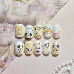 Fruits Apple Strawberry Animals Bear Dog Party Dream Flower Bone Rain Self Adhesive Nail Art Decoration Sticker Manicure Decals (Online Order Only)
