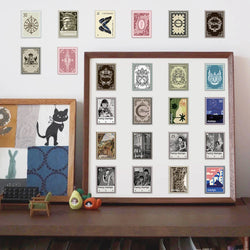 10/30/50/110pcs Cool Retro Stamp Stickers Vintage Decals Skateboard Laptop Motorcycle Phone Car Luggage Waterproof Sticker Toy (ONLINE ORDER ONLY)