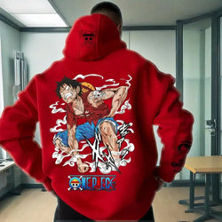 One Piece Luffy Hooded Sweater 2025 Trend Jacket (ONLINE ORDER ONLY)