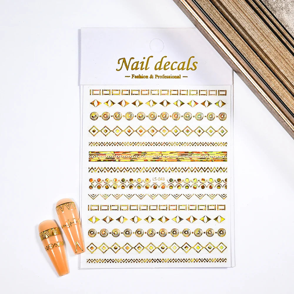 1PC Heart Love Design 3D Nail Art Sticker English Letter Self-Adhesive Slider Valentine's Day DIY Manicure Tips Accessories Tool (ONLINE ORDER ONLY)