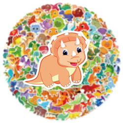10/30/50/100pcs Cute Cartoon Dinosaur Sticker Packs For Kids (ONLINE ORDER ONLY)