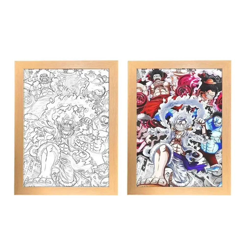 One Piece Photo Frame Night Light Luffy Zoro Christmas Gift (ONLINE ORDER ONLY)