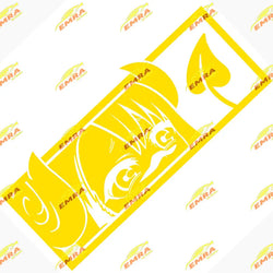 Anime Sticker For Car Stickers Die Cutting PVC Vinyl Decal Demon Girl Window Bumper Decoration External Accessories (ONLINE ORDER ONLY)