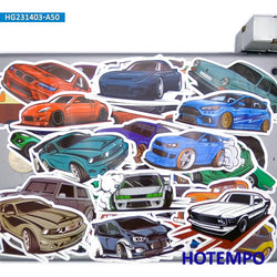 20/30/50Pieces Fashion Car Style Mixed Vehicle Funny Stickers for Kids Scrapbook Stationery Guitar Luggage Phone Laptop Sticker (Online Order Only)