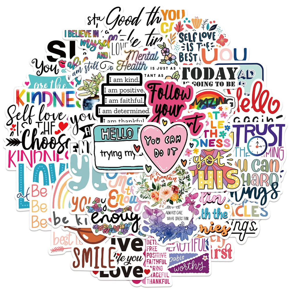 Motivational Stickers for Laptop Luggage Notebook Scrapbooking Decals (ONLINE ORDER ONLY)